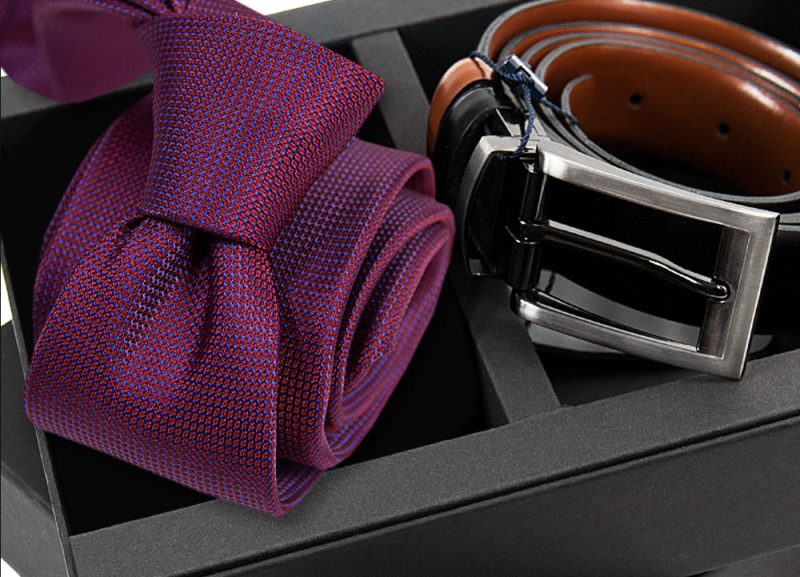 zestaw upominkowy: Krawat + pasek DB012