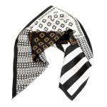 Apaszka jedwabna TIZIANA-T20-C-SCARF-BLACK-